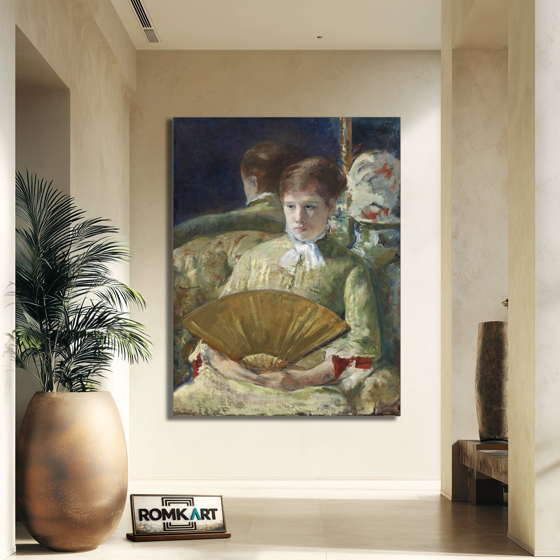 Mary Cassatt Woman With A Fan 1878 - 1879 – Reproduction