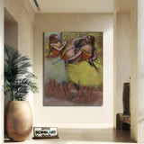 Edgar Degas Three Dancers With Hair In Braids – Reproduction