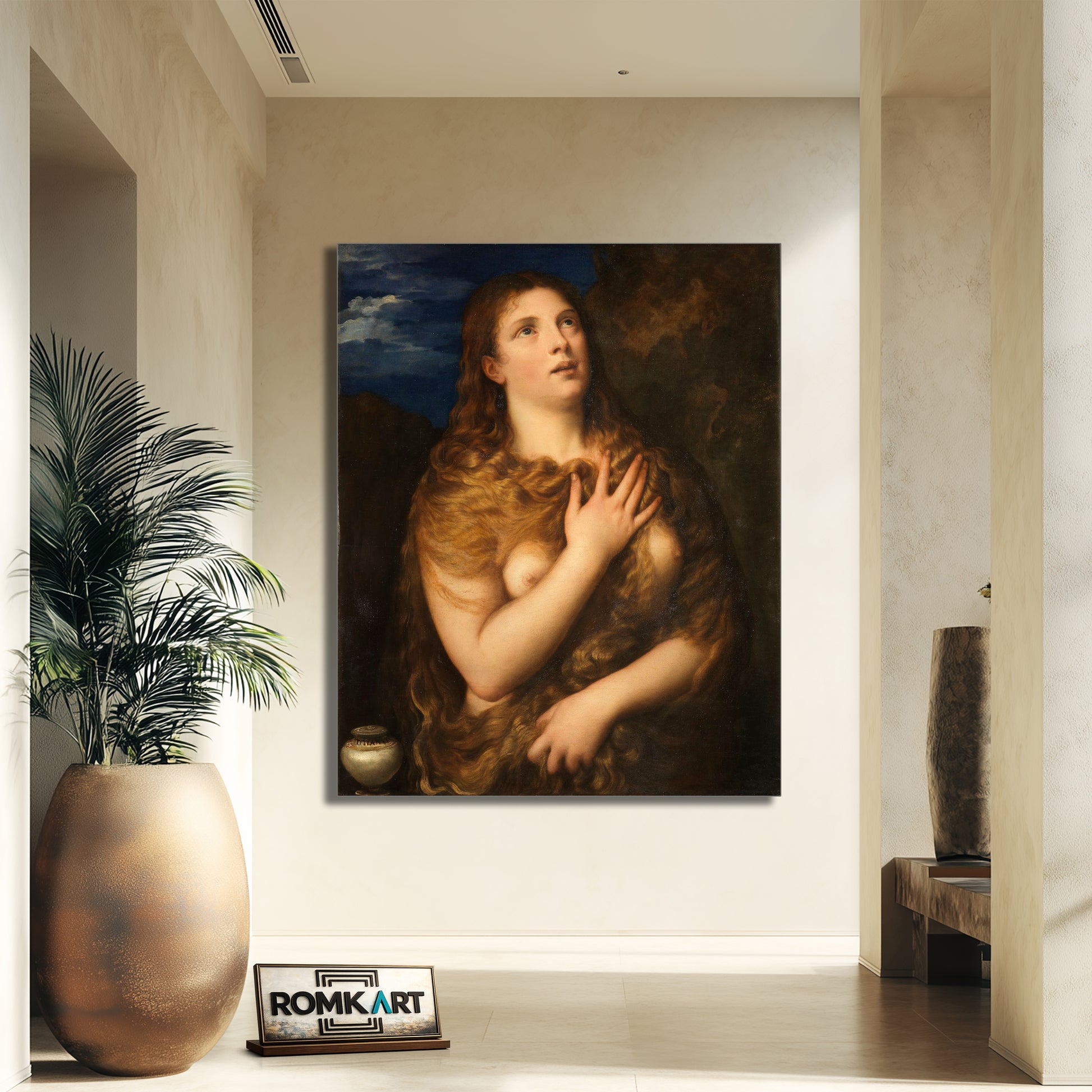 Titian Penitent Magdalene 1533 – Reproduction