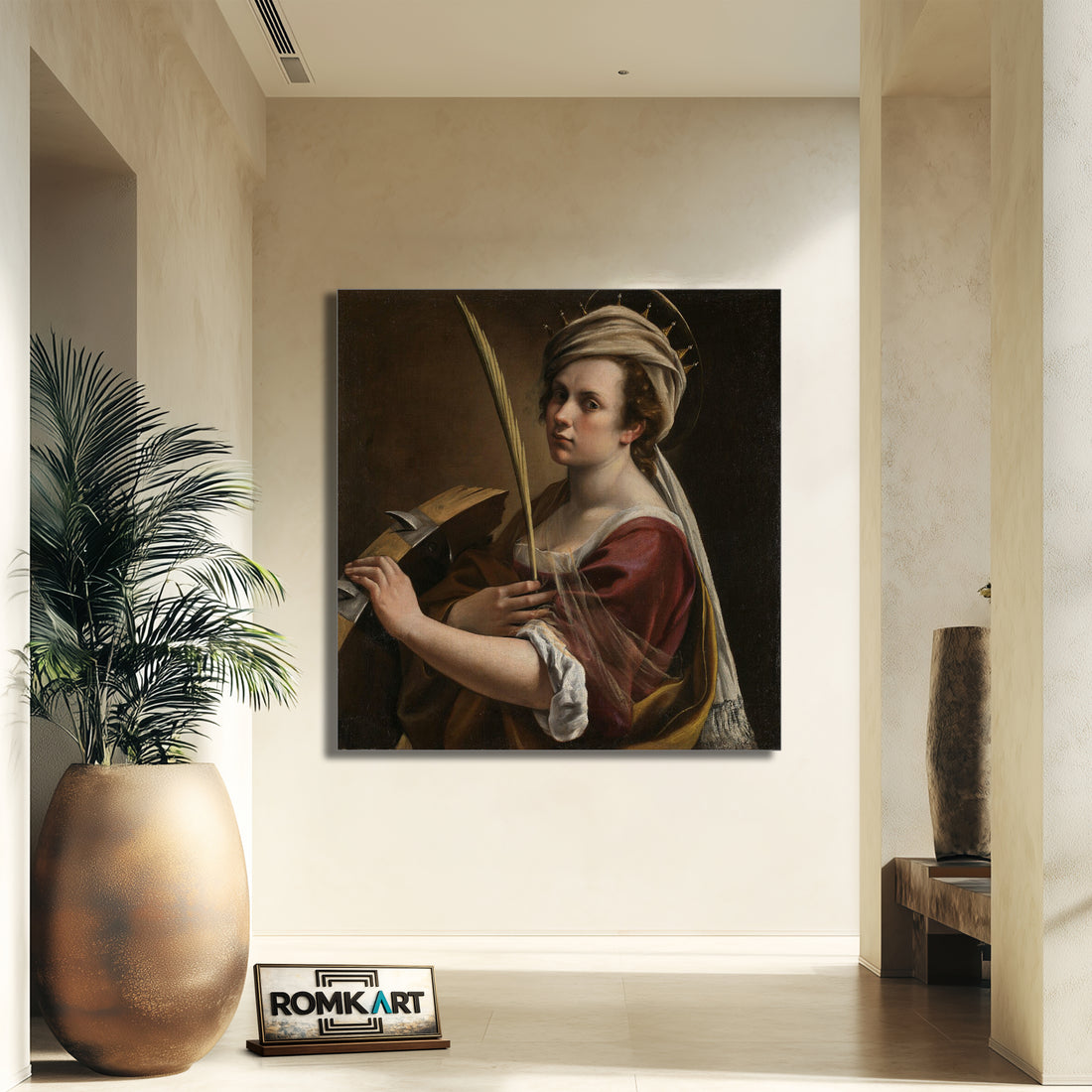 Artemisia Gentileschi Self-portrait As Saint Catherine Of Alexandria – Reproduction