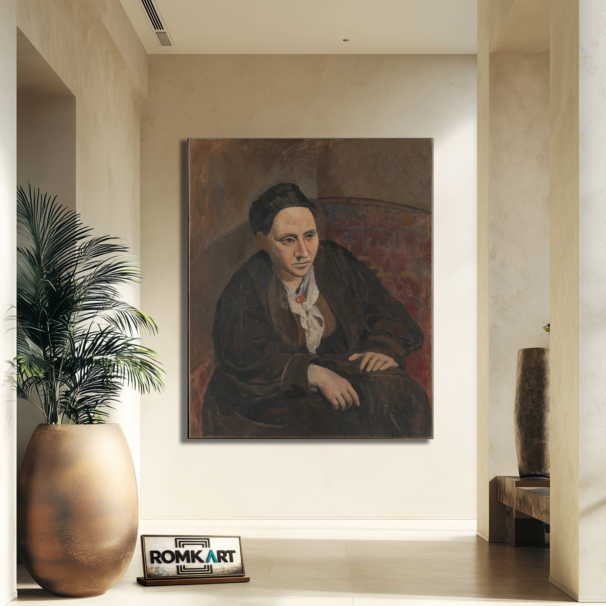 Pablo Picasso Portrait Of Gertrude Stein 1905 – Reproduction