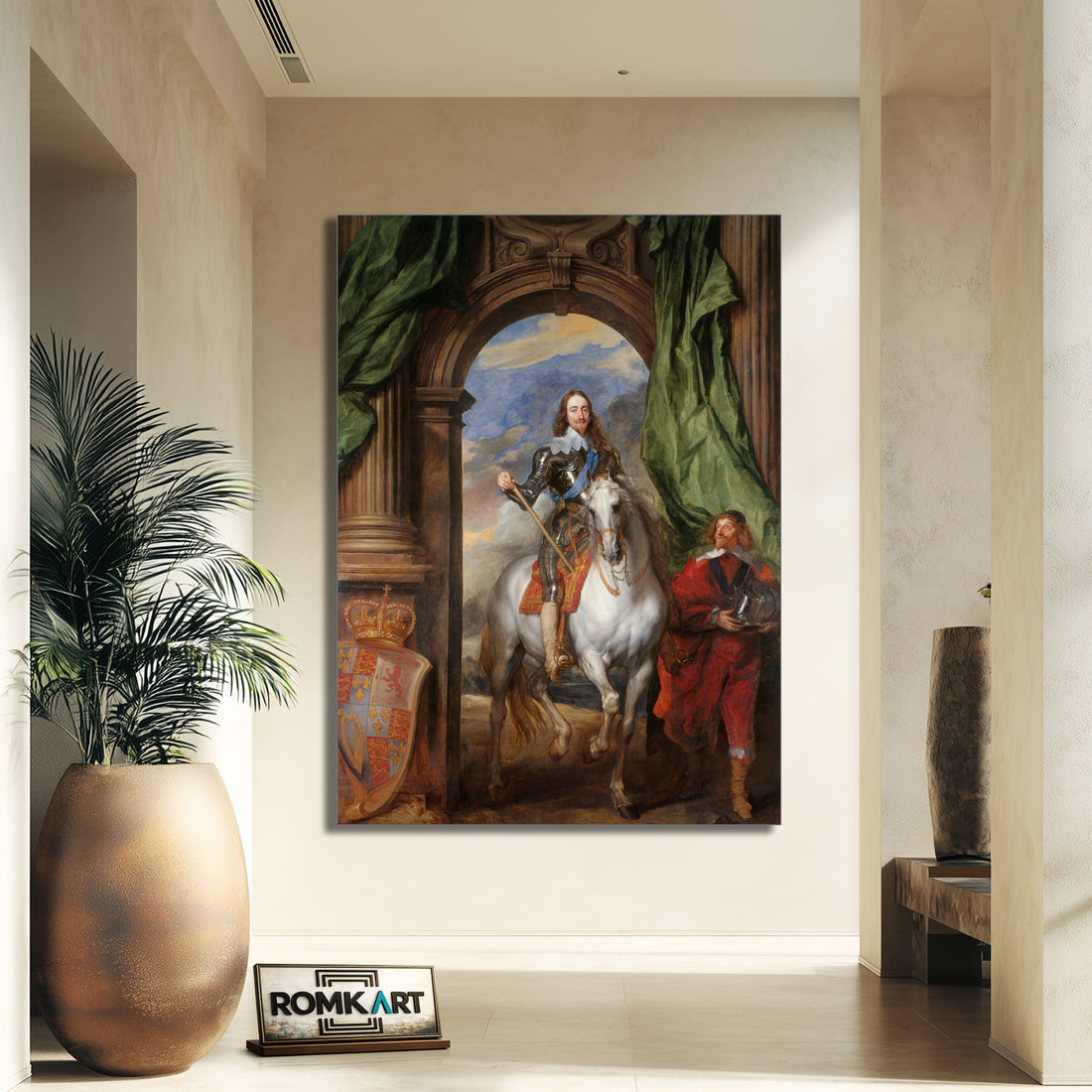 Anthony Van Dyck Charlest I With M De St Antoine Dated 1633 – Reproduction