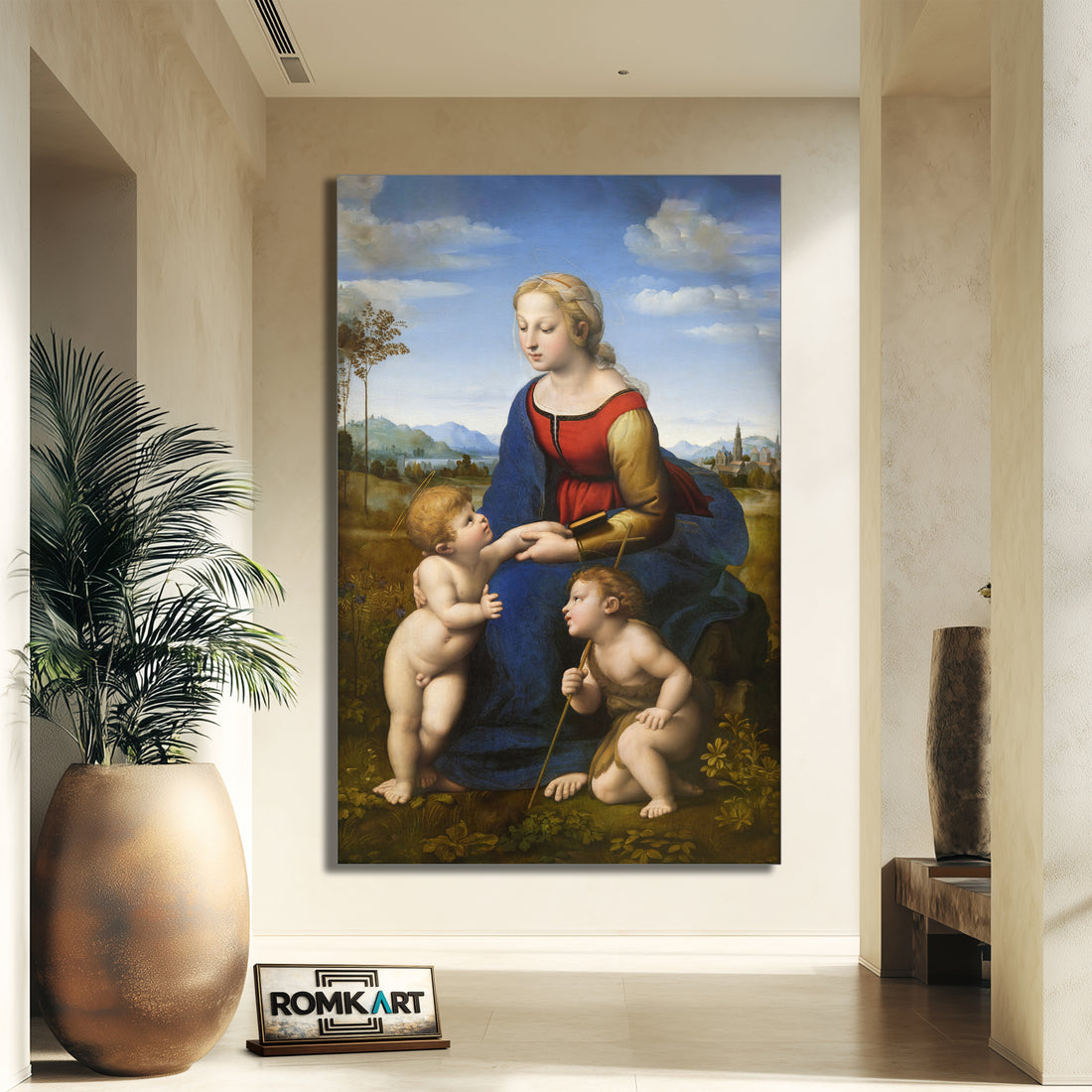 Raphael Madonna And Child With Saint John The Baptist La Belle Jardiniere – Reproduction