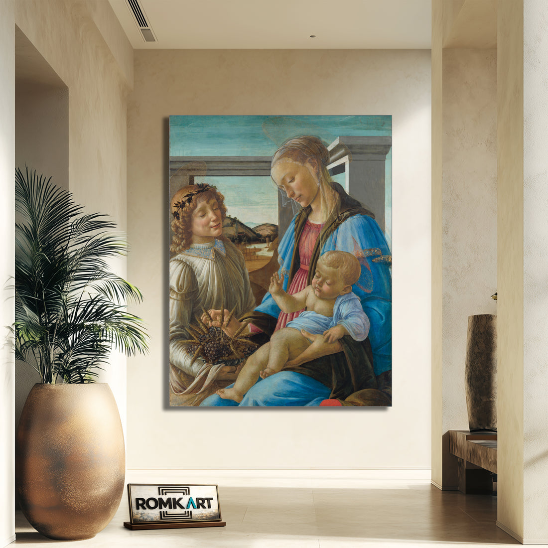 Sandro Botticelli Virgin And Child With An Angel 1470 – Reproduction