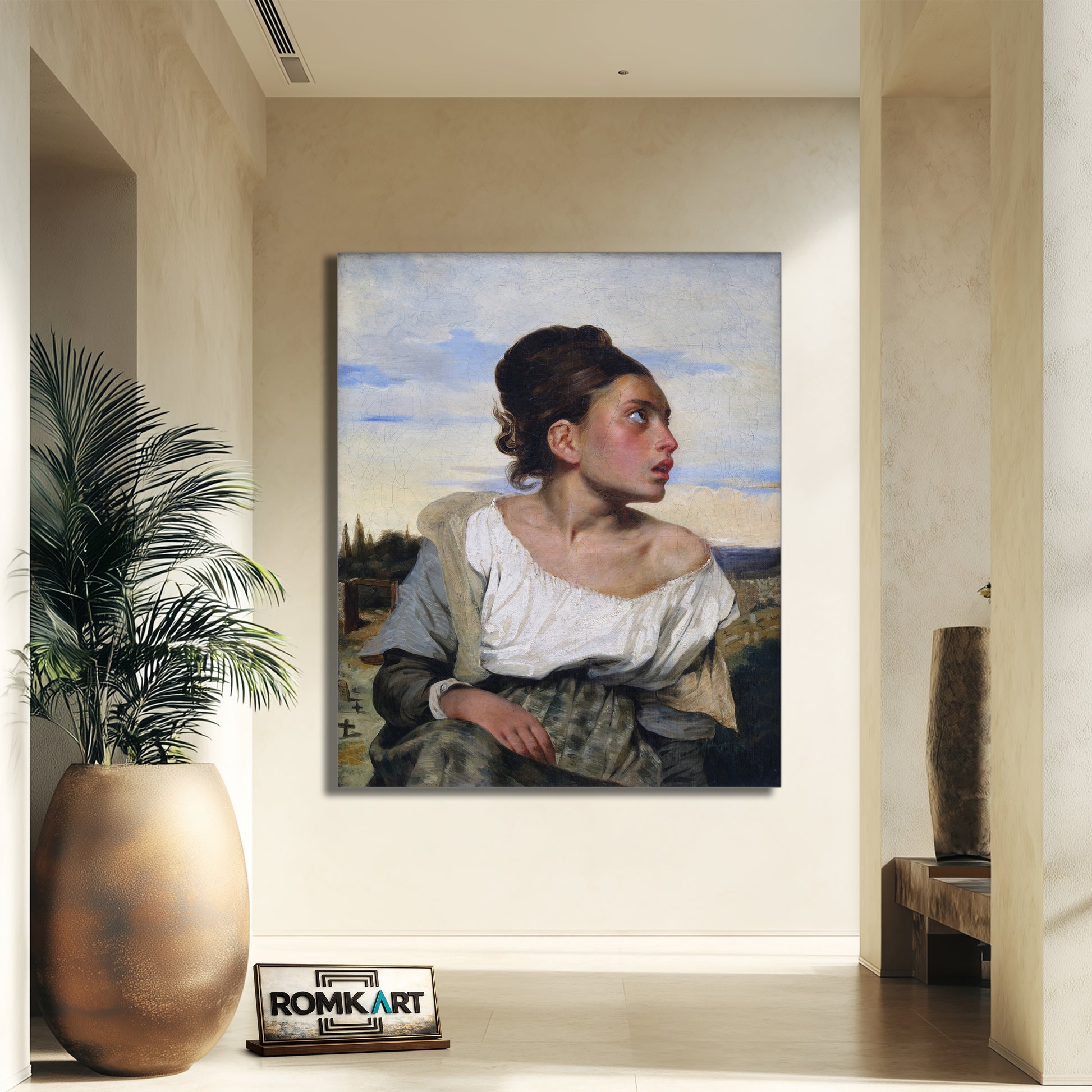 Eugene Delacroix Orphan Girl At The Cemetery 1823-1824 – Reproduction