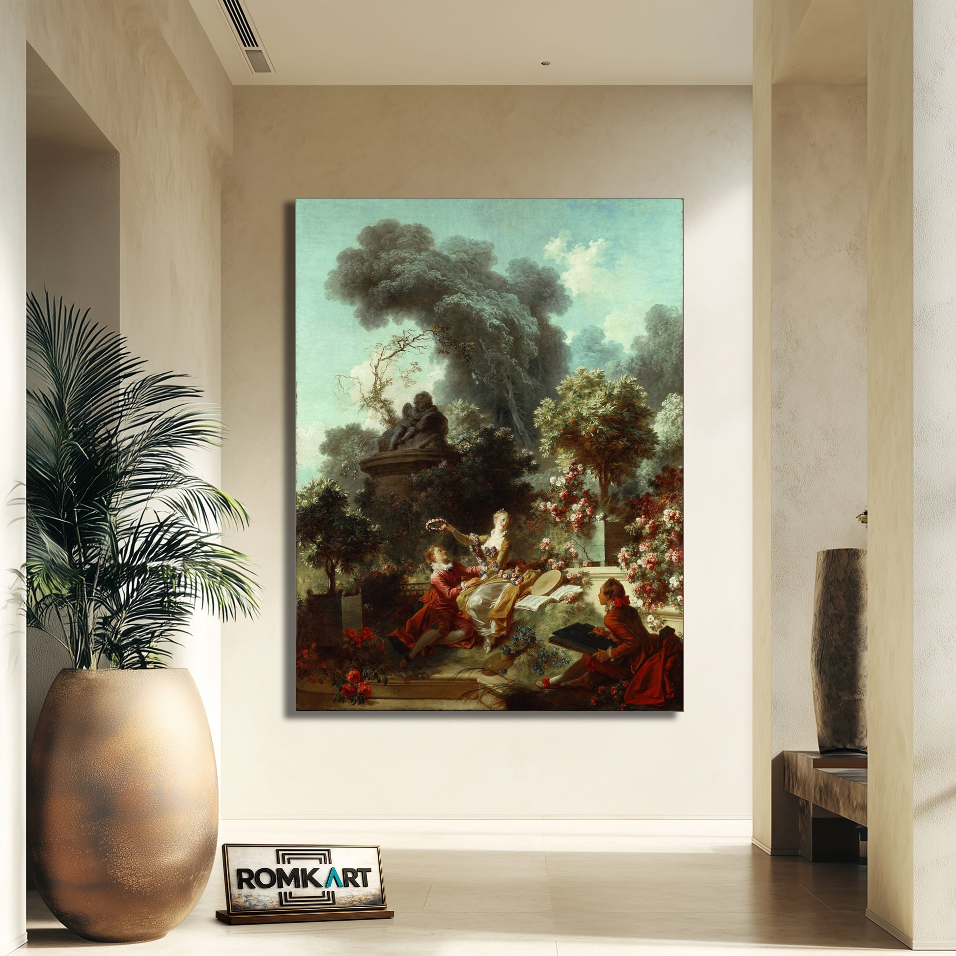 Jean-honor Fragonard The Progress Of Love The Lover Crowned 1771-72 – Reproduction