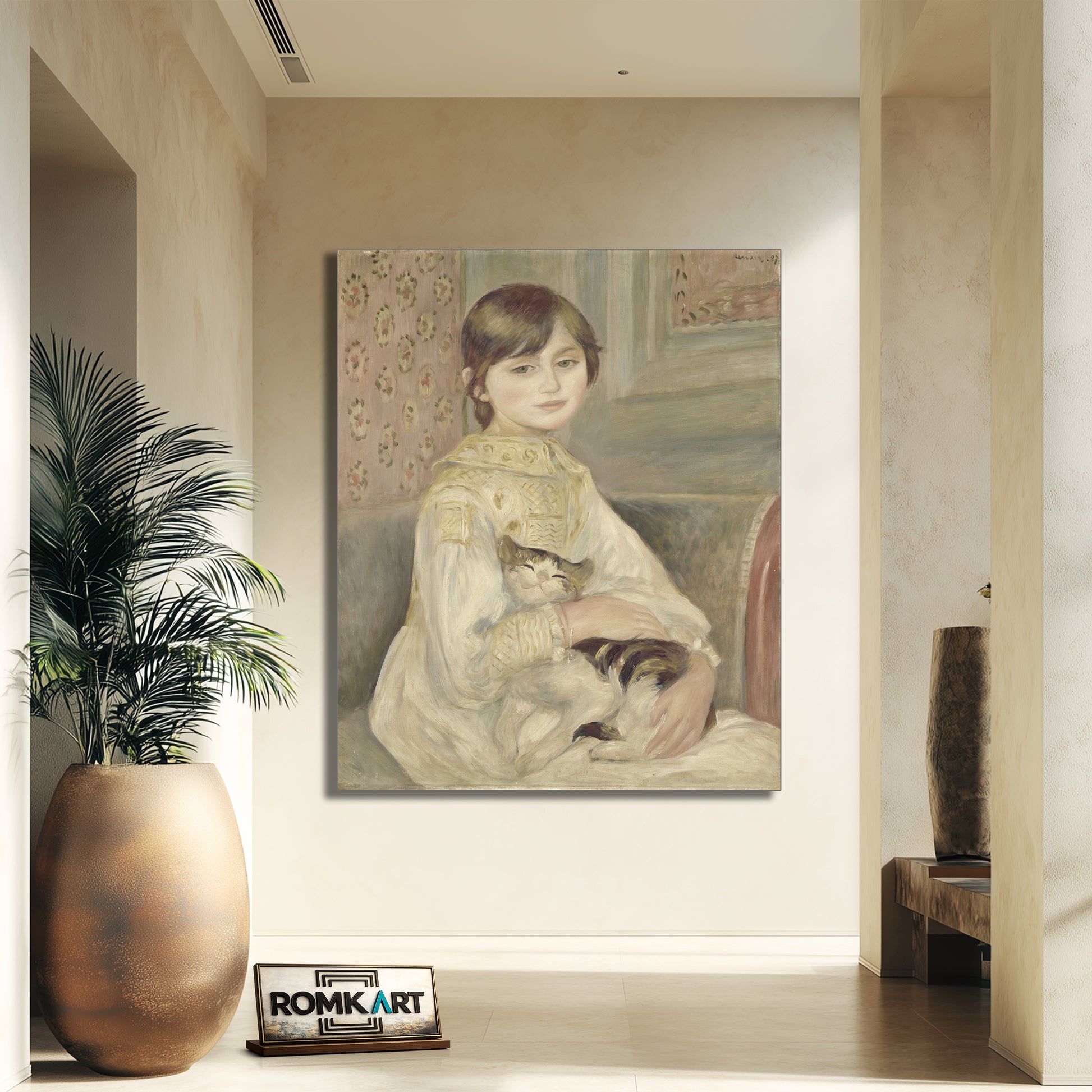 Pierre-auguste Renoir Julie Manet With Cat 1887 – Reproduction