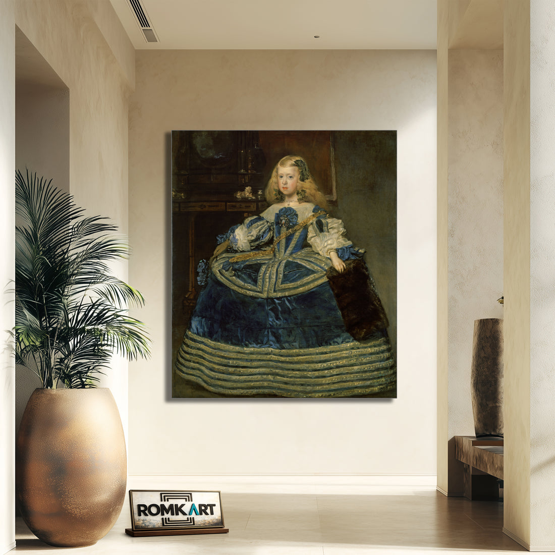 Diego Velazquez Infanta Margarita Teresa In A Blue Dress 1659 – Reproduction