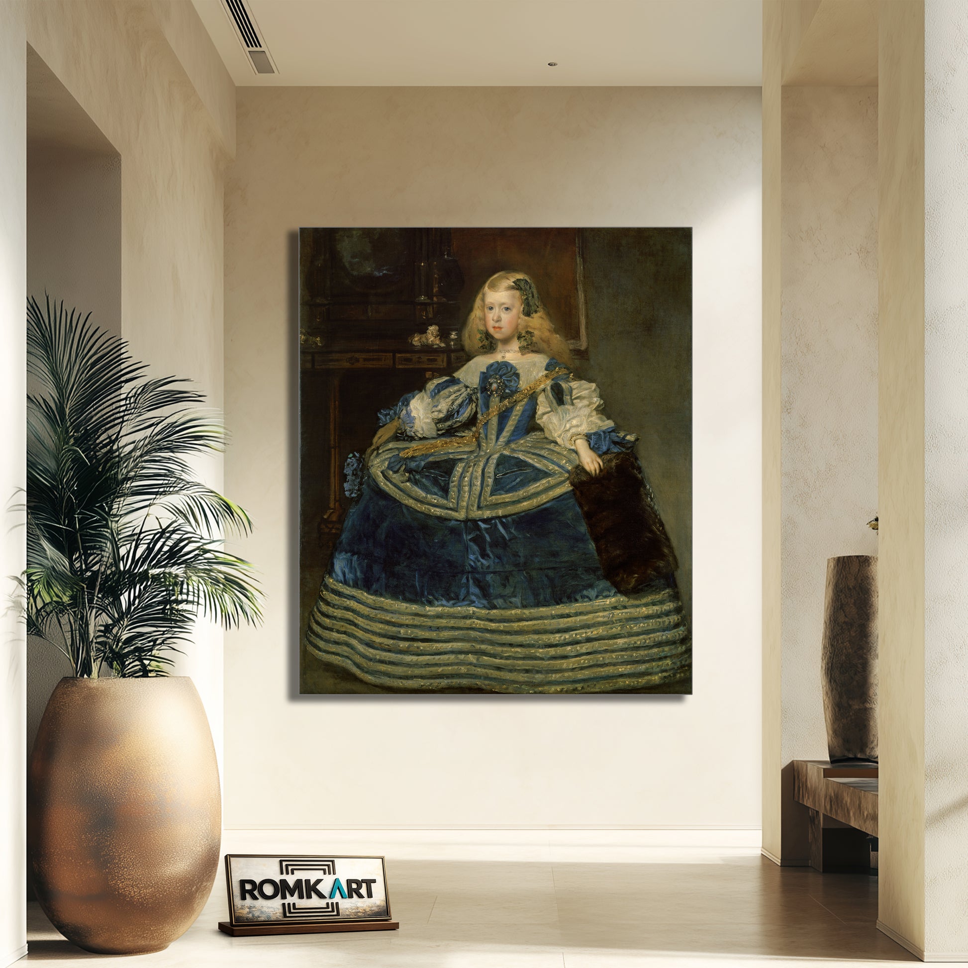 Diego Velazquez Infanta Margarita Teresa In A Blue Dress 1659 – Reproduction