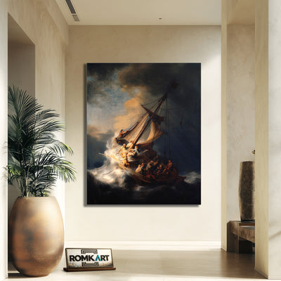 Rembrandt Van Rijn Christ In The Storm On The Sea Of Galilee – Reproduction