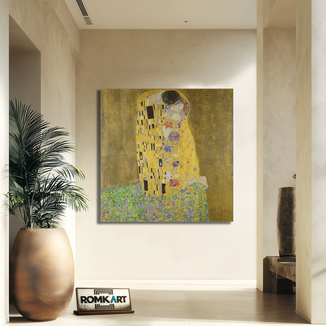 Gustav Klimt The Kiss 1907-1908 – Reproduction