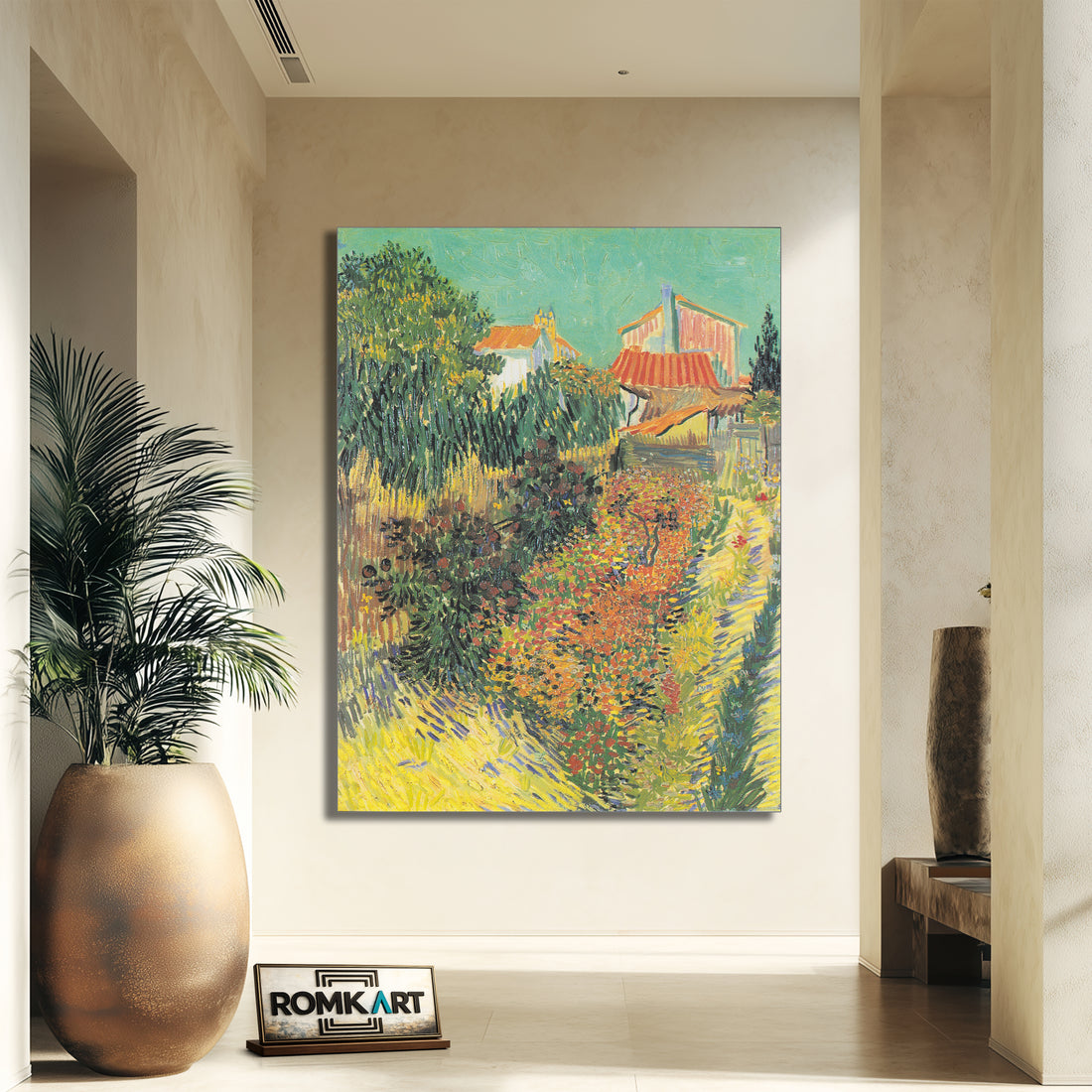 Vincent Van Gogh Noon Or Garden Behind A House 1888 – Reproduction