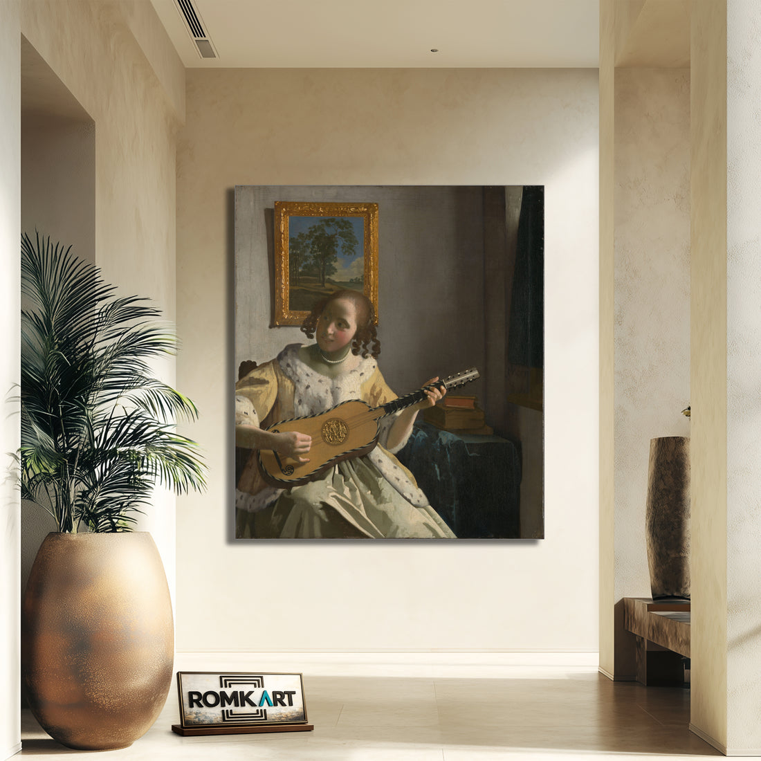 Johannes Vermeer The Guitar Player 1670-1672 – Reproduction