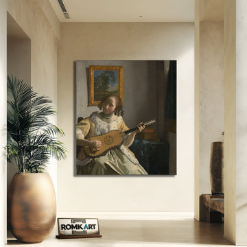 Johannes Vermeer The Guitar Player 1670-1672 – Reproduction