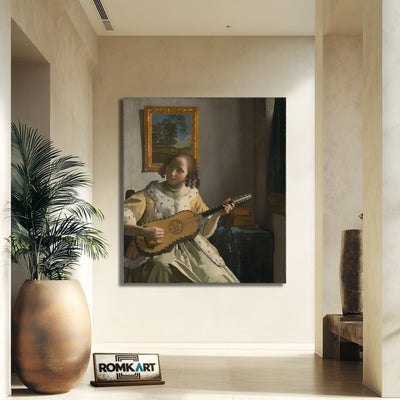 Johannes Vermeer The Guitar Player 1670-1672 – Reproduction