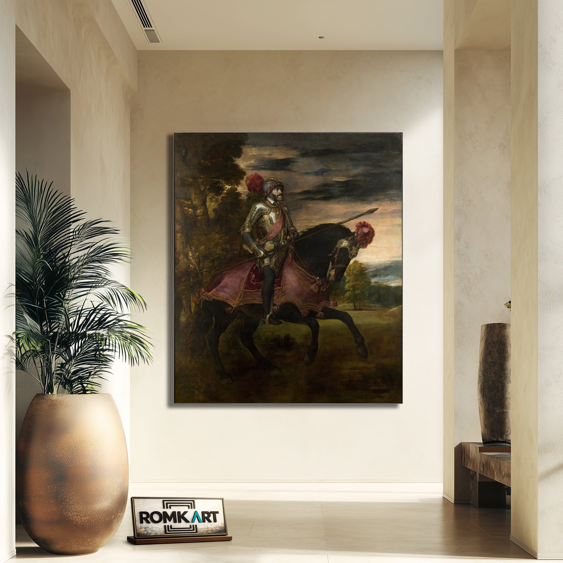 Titian Equestrian Portrait Of Charles V 1548 – Reproduction