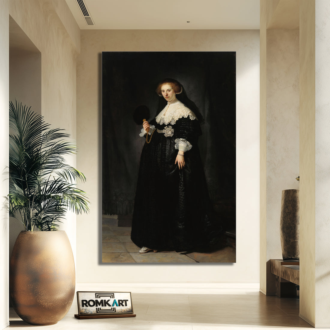 Rembrandt Portrait of Oopjen Coppit 1634 – Reproduction