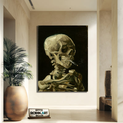 Vincent Van Gogh Skull Of A Skeleton With Burning Cigarette 1886 – Reproduction