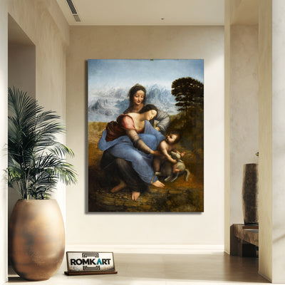 Leonardo Da Vinci The Virgin And Child With St Anne C 1510 – Reproduction