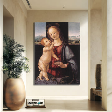 Leonardo Da Vinci Madonna And Child With A Pomegranate 1470 – Reproduction