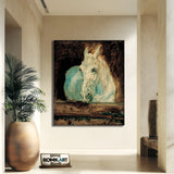 Henri De Toulouse-lautrec Lautrec - The White Horse Gazelle 1881 – Reproduction