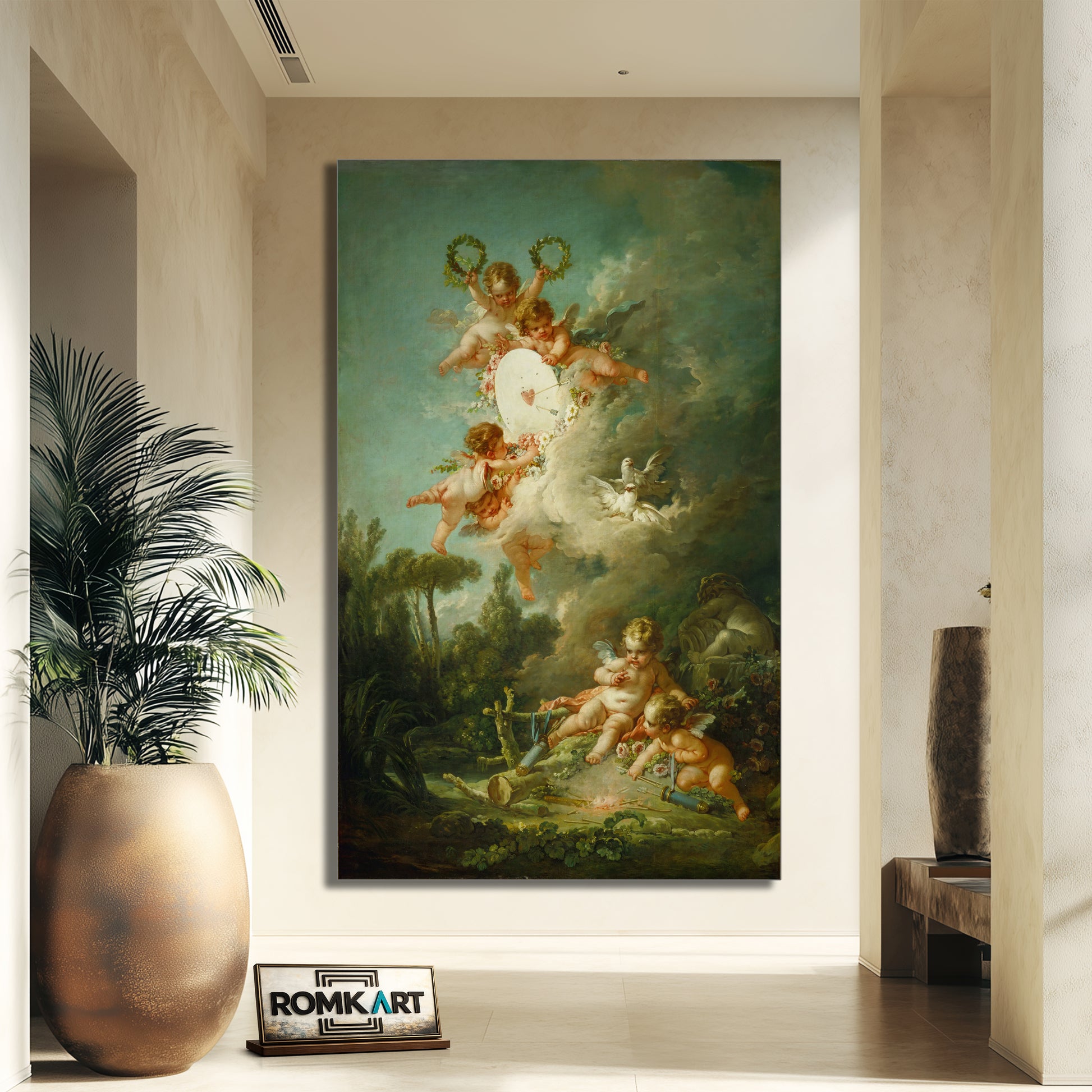 Francois Boucher The Target Of Love 1758 – Reproduction