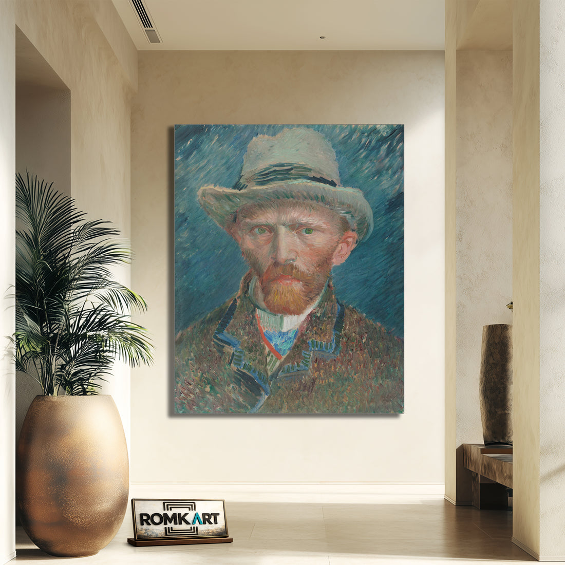 Vincent Van Gogh Self Portrait With Grey Felt Hat 1887 Rijksmuseum – Reproduction