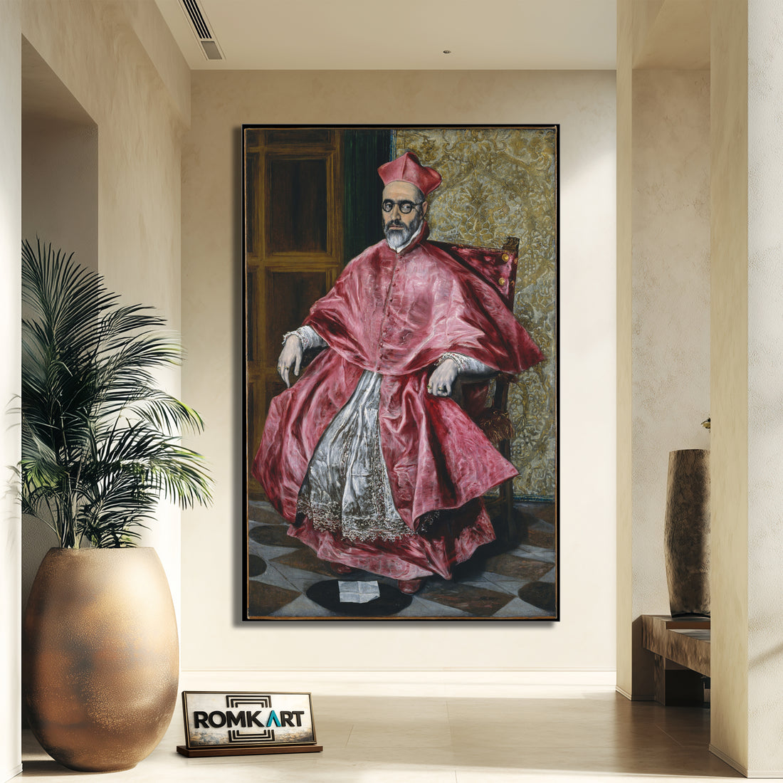 El Greco Portrait Of A Cardinal 1600 – Reproduction
