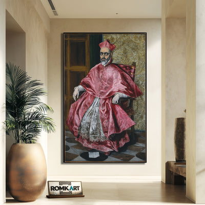 El Greco Portrait Of A Cardinal 1600 – Reproduction
