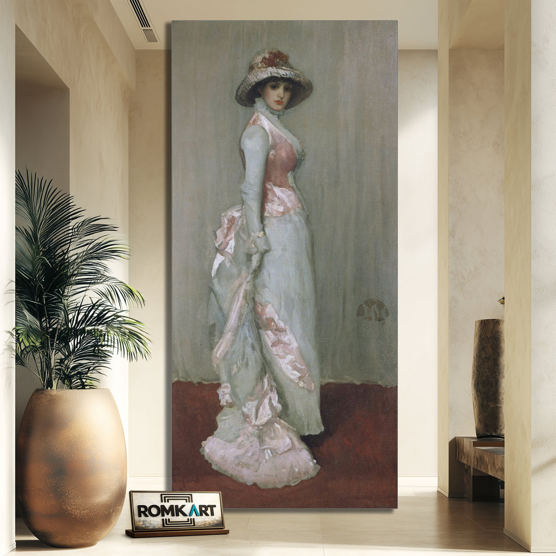 James Mcneill Whistler Nocturne In Pink And Gray Portrait Of Lady Meux 1881 – Reproduction
