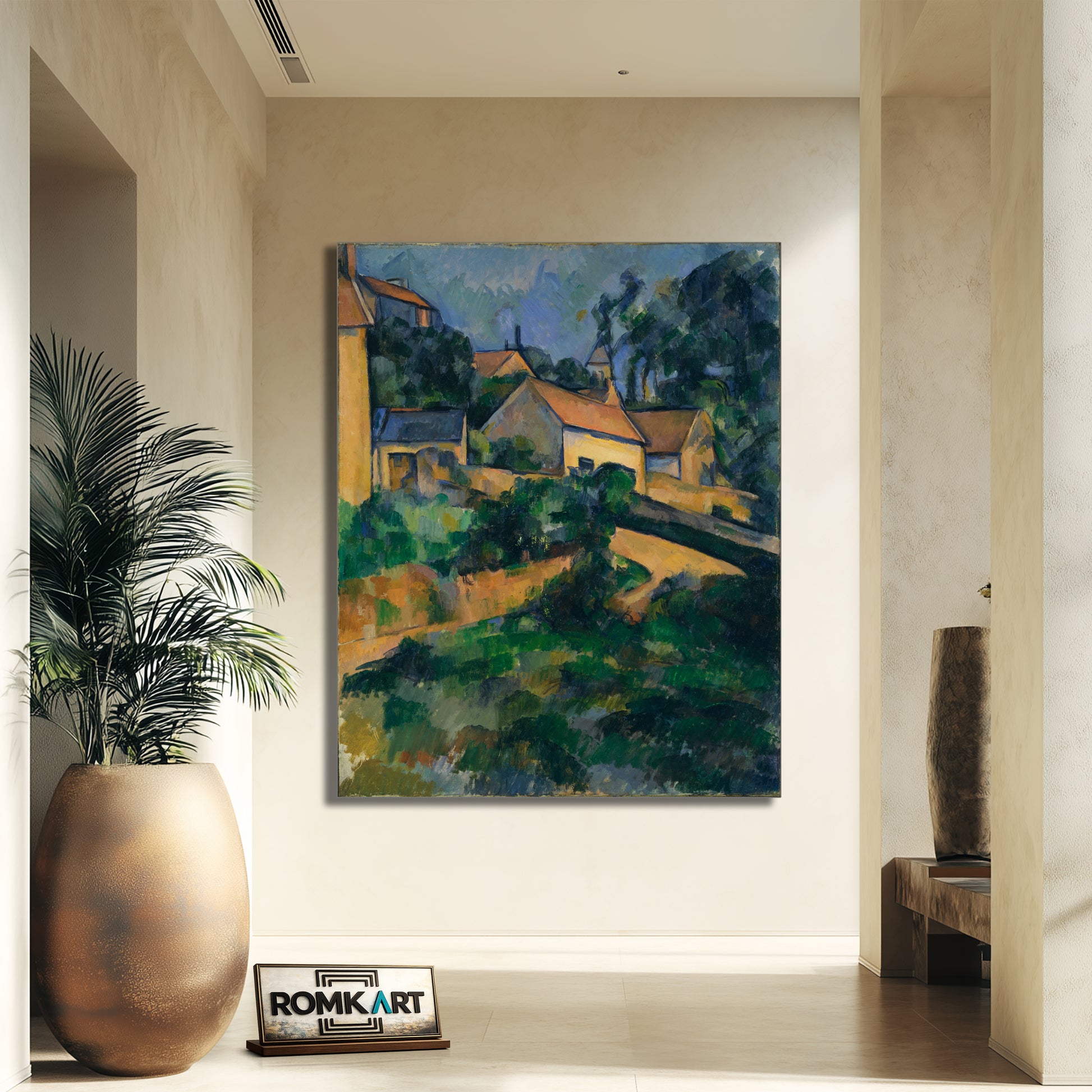Paul Cezanne Turning Road At Montgeroult 1898 – Reproduction