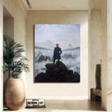 Caspar David Friedrich Wanderer Above The Sea Of Fog 1817 – Reproduction