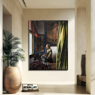 Johannes Vermeer Girl Reading A Letter At An Open Window 1657 – Reproduction