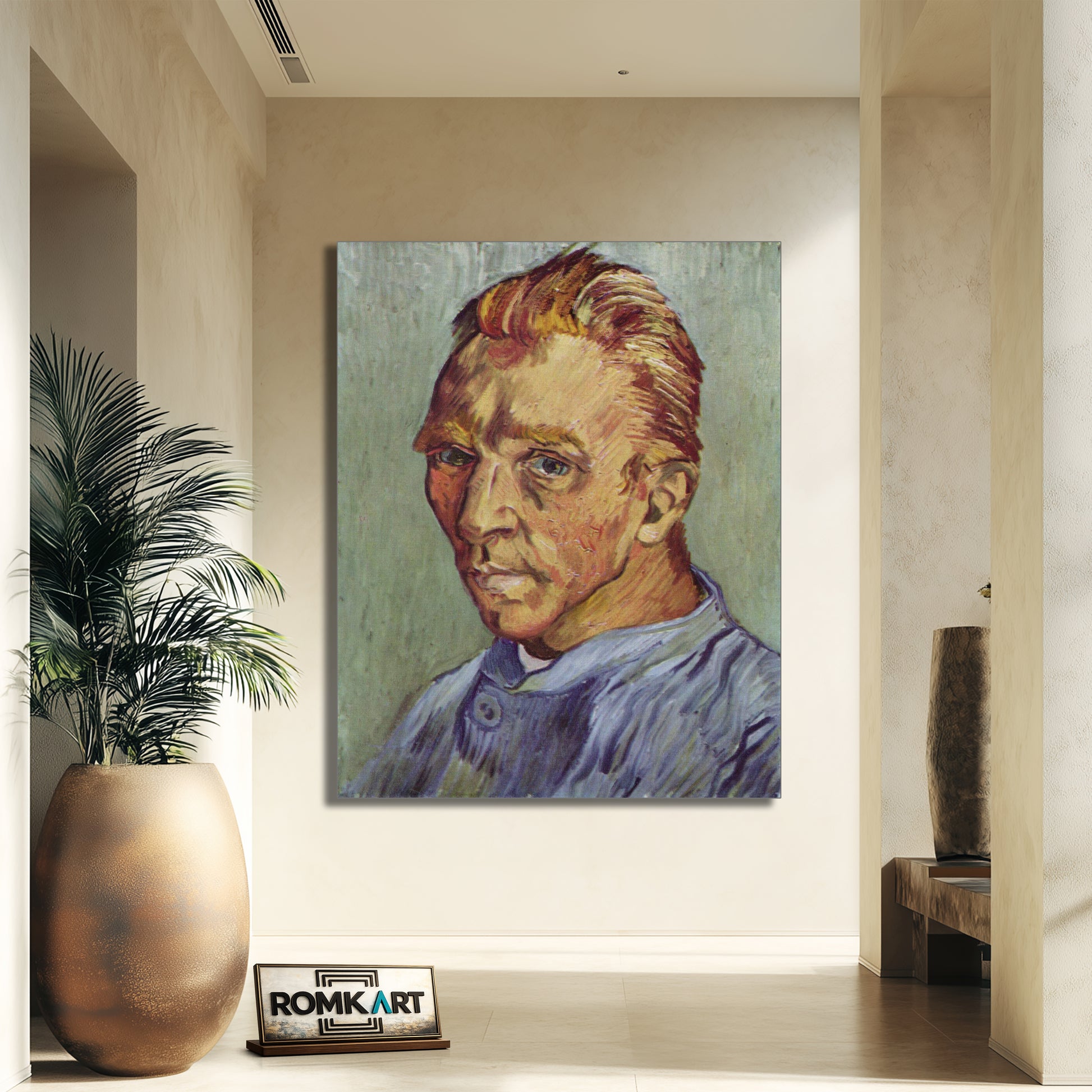 Vincent Van Gogh Self-portrait Without Beard 1889 – Reproduction