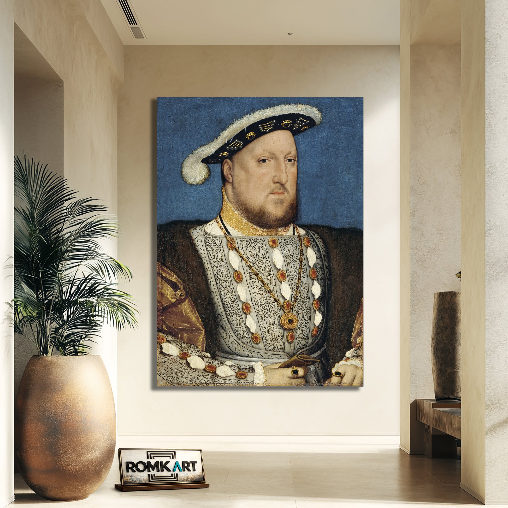 Hans Holbein The Younger Portrait Of Henry Viii Of England – Reproduction