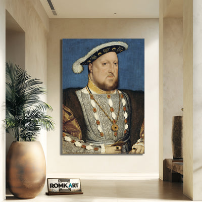 Hans Holbein The Younger Portrait Of Henry Viii Of England – Reproduction