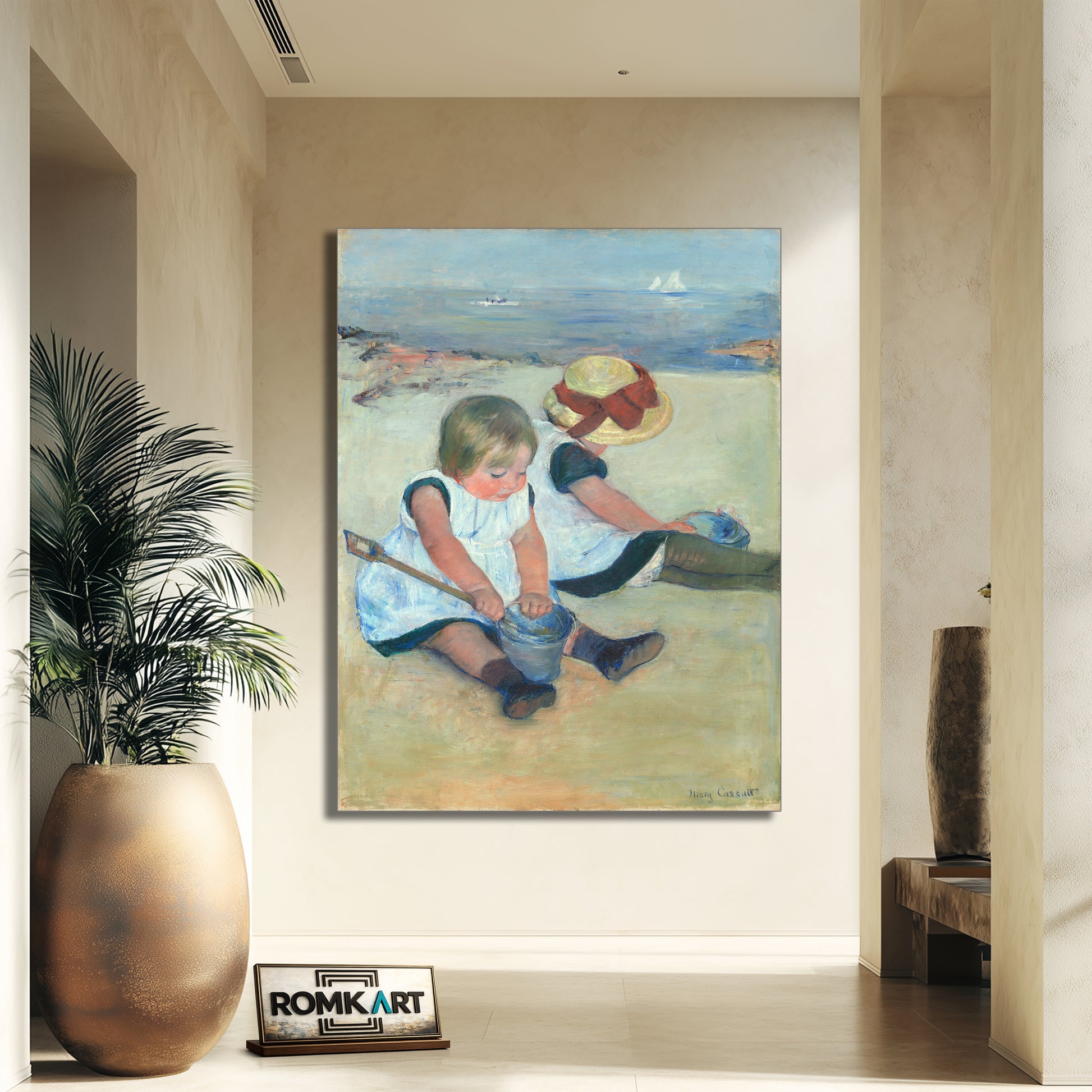 Mary Cassatt Children Playing On The Beach 1884 – Reproduction