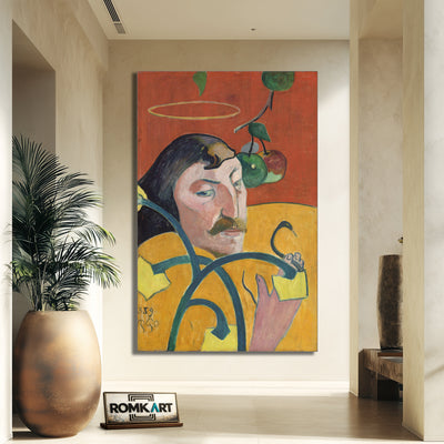 Paul Gauguin Self-portrait With Halo And Snake 1889 – Reproduction