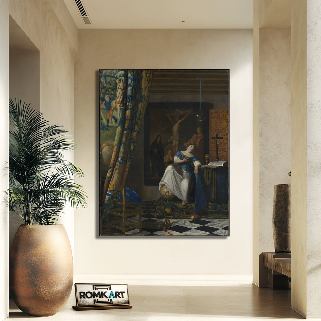 Johannes Vermeer The Allegory Of Faith 1670-1672 – Reproduction