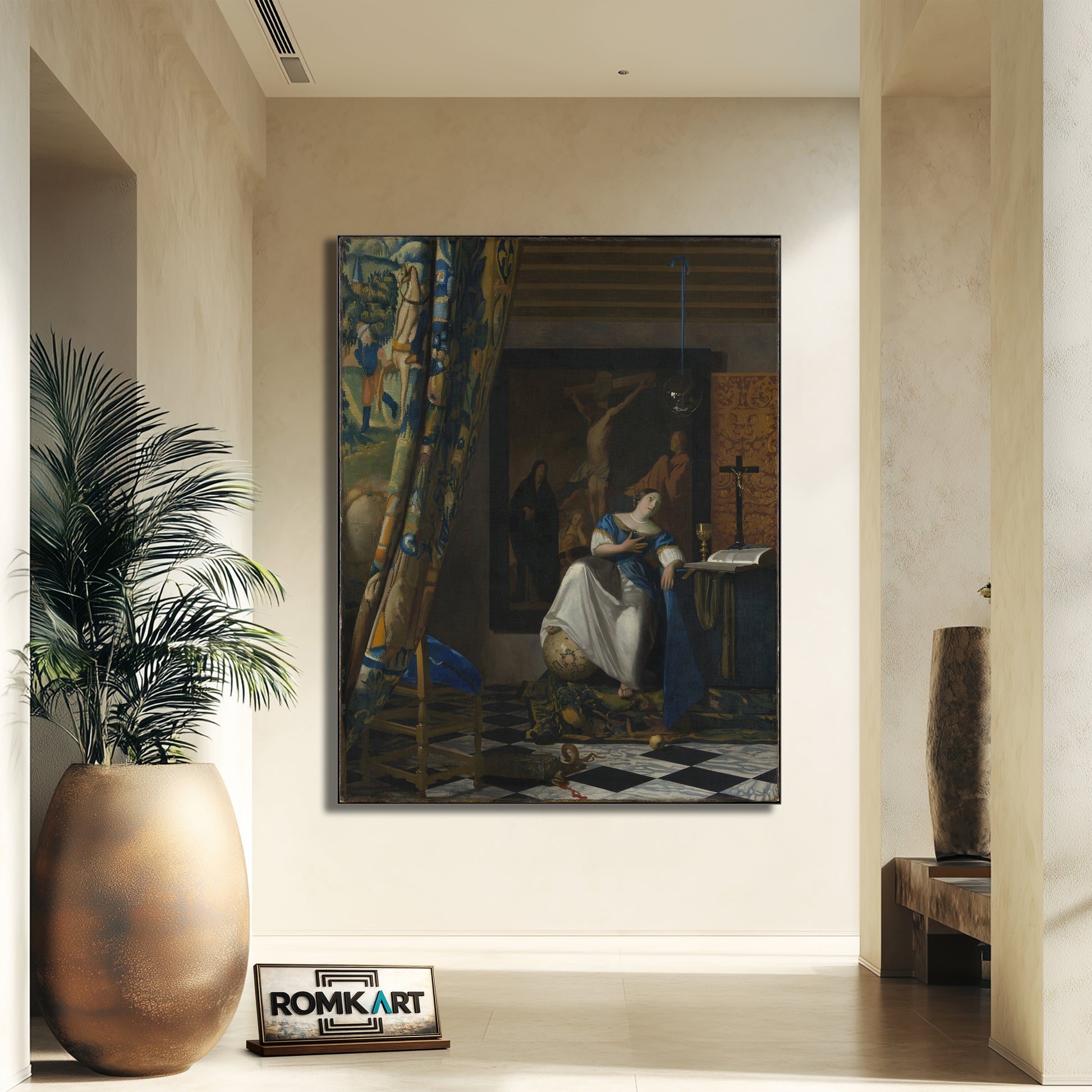 Johannes Vermeer The Allegory Of Faith 1670-1672 – Reproduction