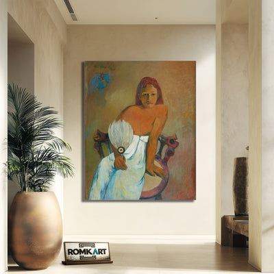 Paul Gauguin Girl With A Fan 1902 – Reproduction