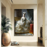 Elisabeth Vigee Le Brun Marie Antoinette In Court Dress 1787 – Reproduction