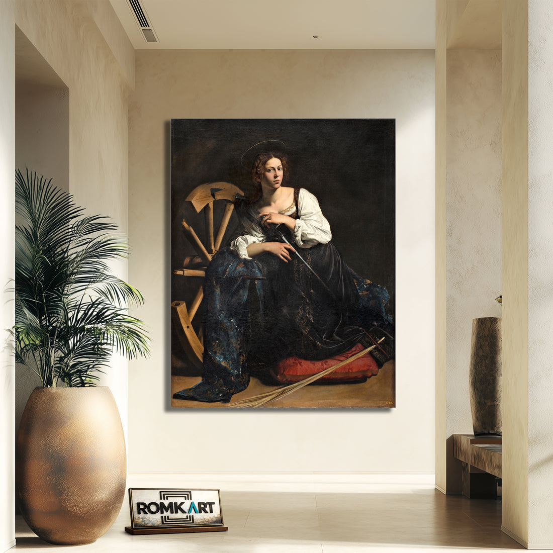 Caravaggio Saint Catherine Of Alexandria 1598 – Reproduction