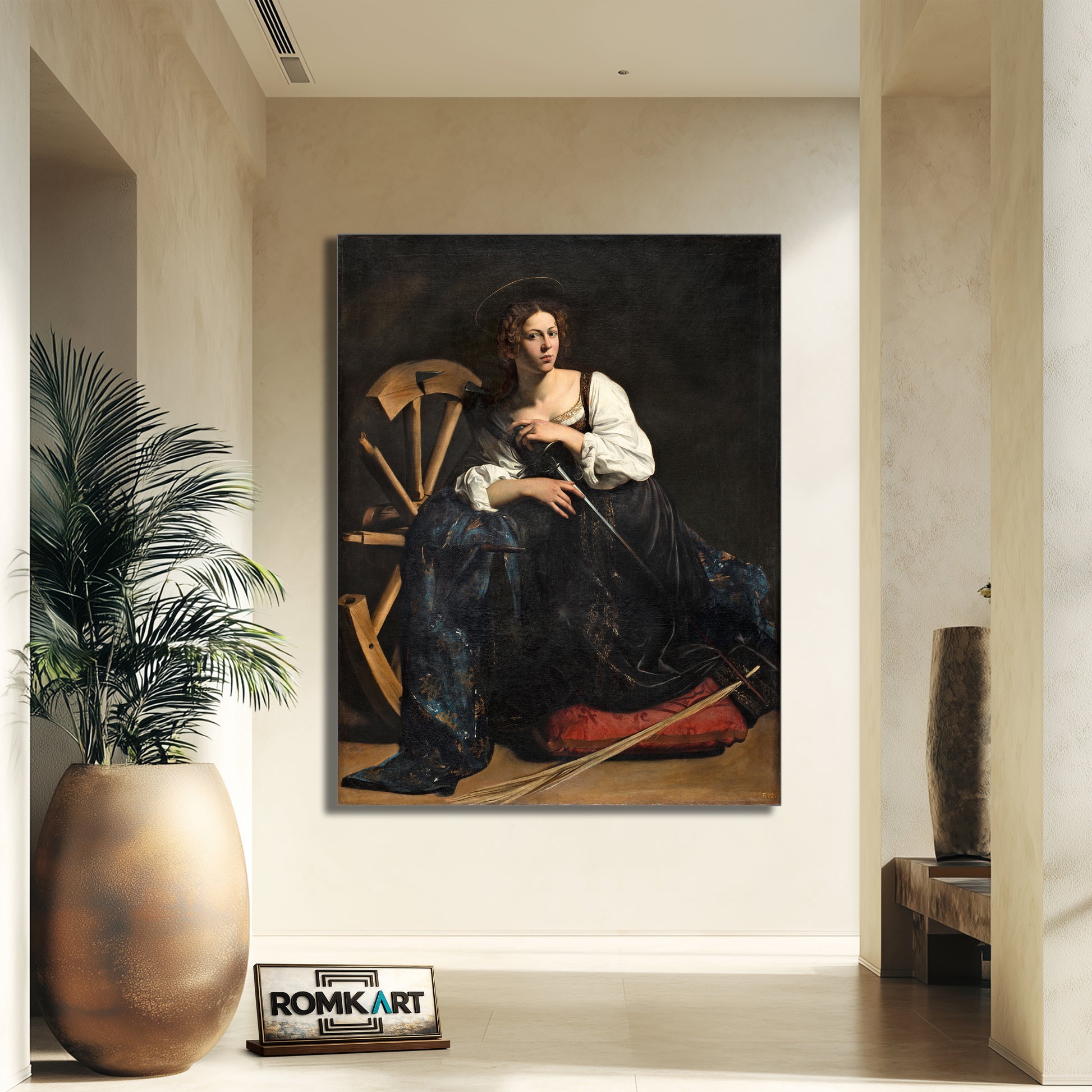 Caravaggio Saint Catherine Of Alexandria 1598 – Reproduction