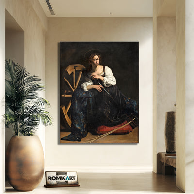 Caravaggio Saint Catherine Of Alexandria 1598 – Reproduction