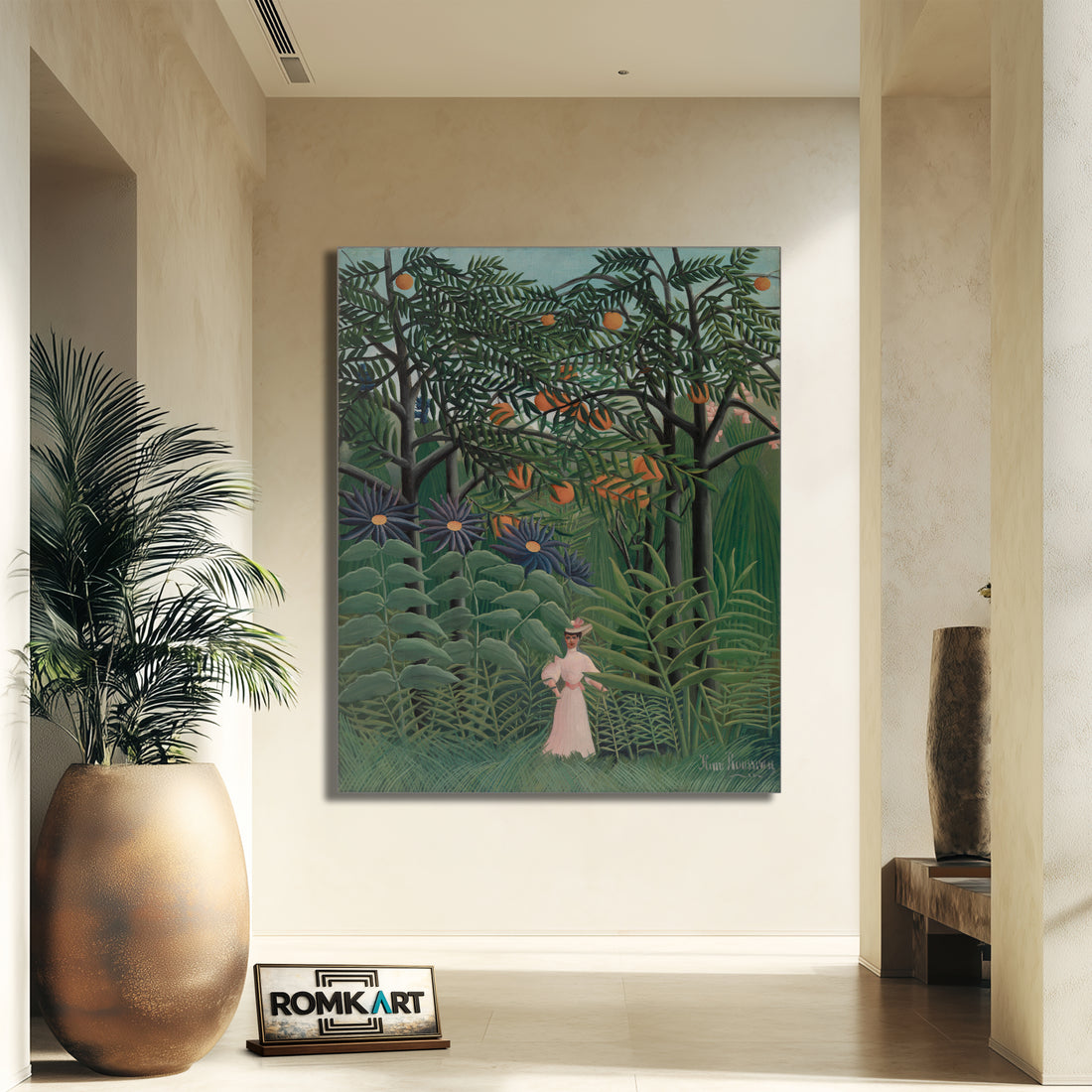 Henri Rousseau Woman Walking In An Exotic Forest 1905 – Reproduction