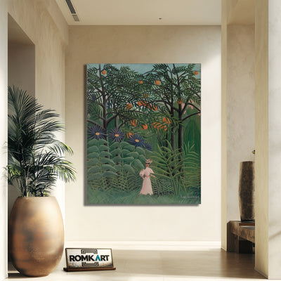 Henri Rousseau Woman Walking In An Exotic Forest 1905 – Reproduction