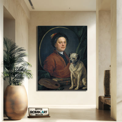 William Hogarth The Painter And His Pug 1745 – Reproduction