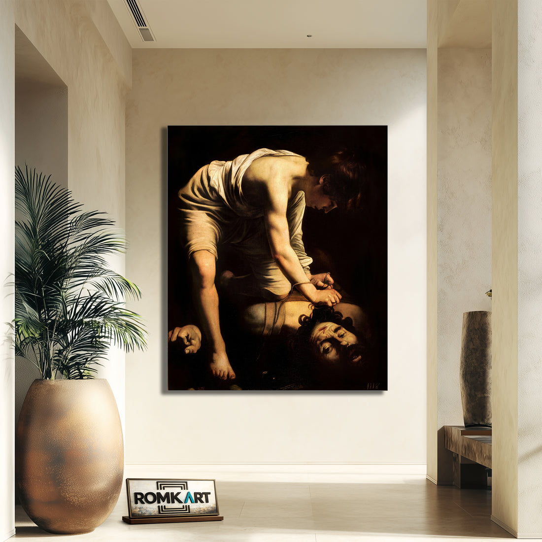 Caravaggio David And Goliath 1600 – Reproduction