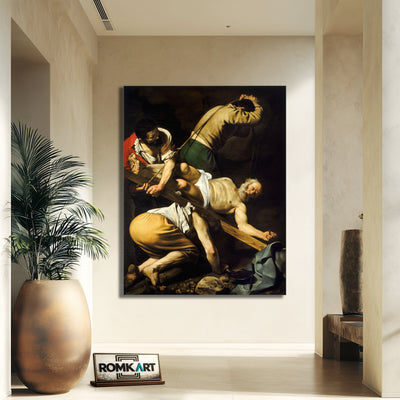 Caravaggio Crucifixion Of Saint Peter Crocifissione Di San Pietro – Reproduction